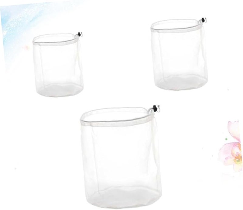 3Pcs Large Mesh Laundry Bags With Drawstring For Delicate Clothes Travel Wash Pouches - Image 5